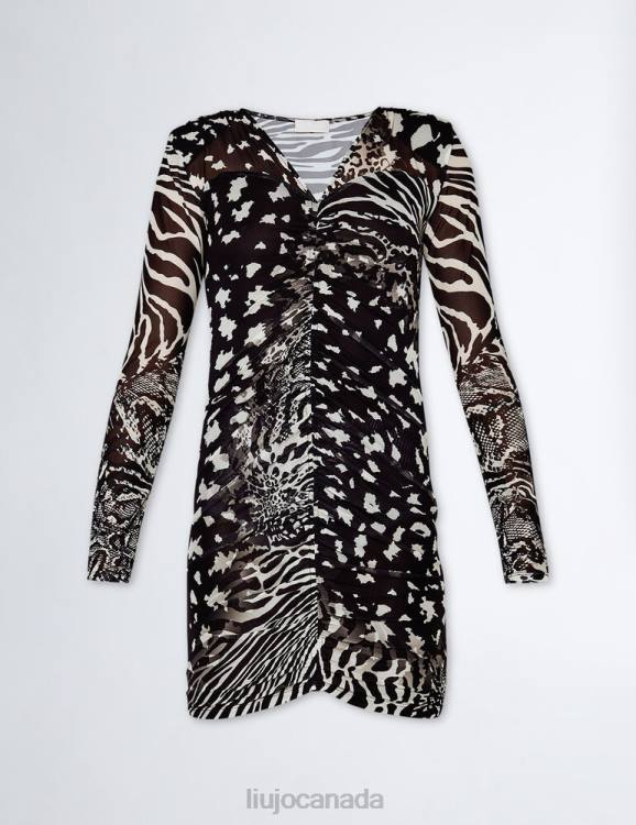 Clothing Liu Jo Short Animal-Print Dress Women F606811