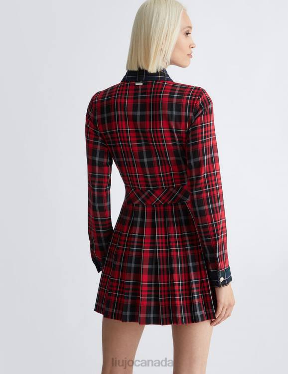 Clothing Liu Jo Short Check Print Dress Women F6061104