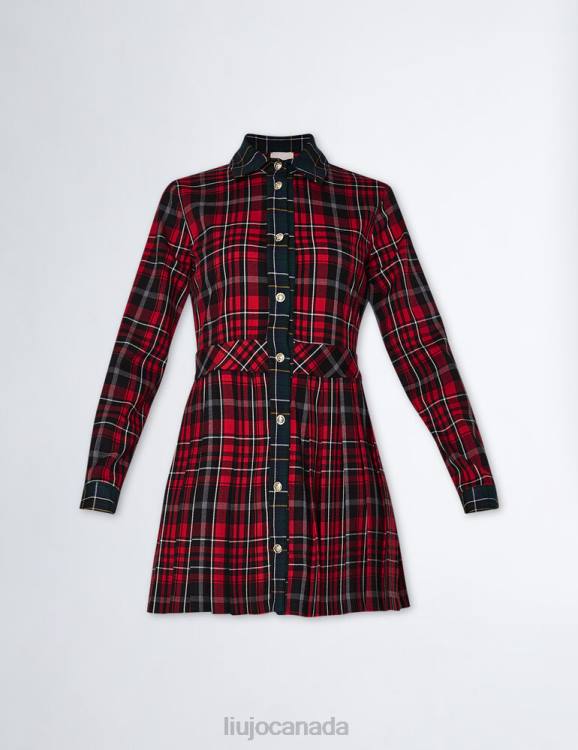 Clothing Liu Jo Short Check Print Dress Women F6061104