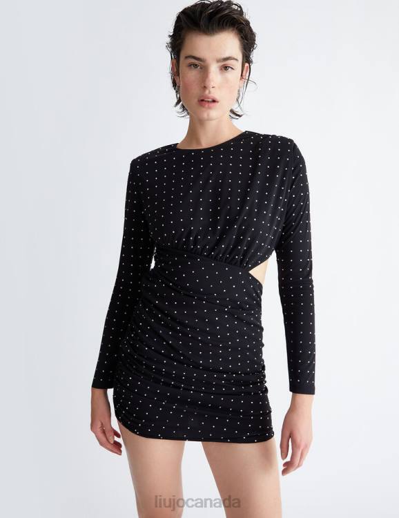 Clothing Liu Jo Short Dress With Gemstones Women F6061045