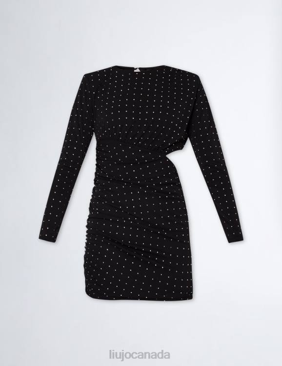 Clothing Liu Jo Short Dress With Gemstones Women F6061045