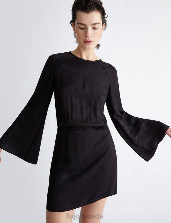 Clothing Liu Jo Short Jacquard Dress With Lace Detailing Women F606930