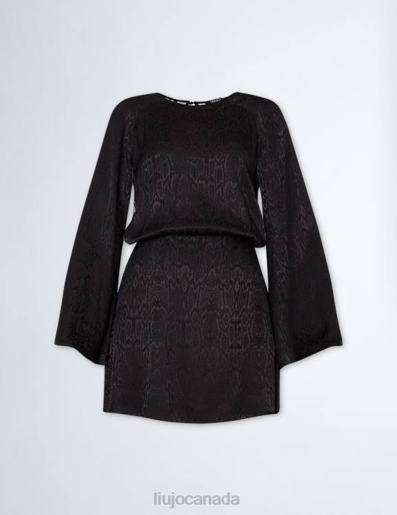 Clothing Liu Jo Short Jacquard Dress With Lace Detailing Women F606930