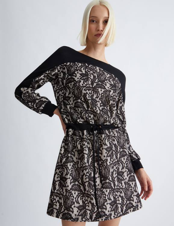 Clothing Liu Jo Short Lace Dress Women F606297