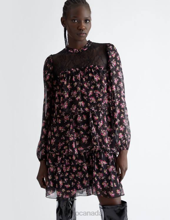 Clothing Liu Jo Short Silk Blend Dress Women F60644