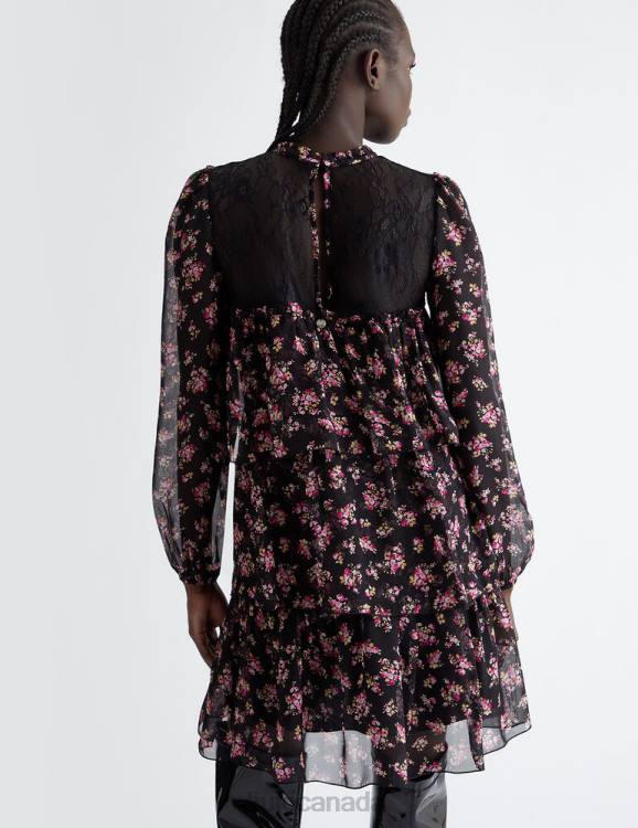 Clothing Liu Jo Short Silk Blend Dress Women F60644