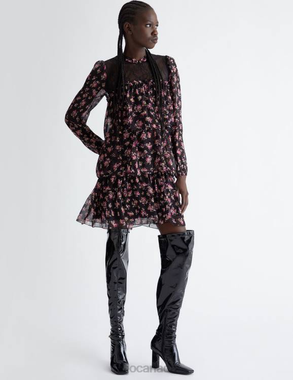Clothing Liu Jo Short Silk Blend Dress Women F60644