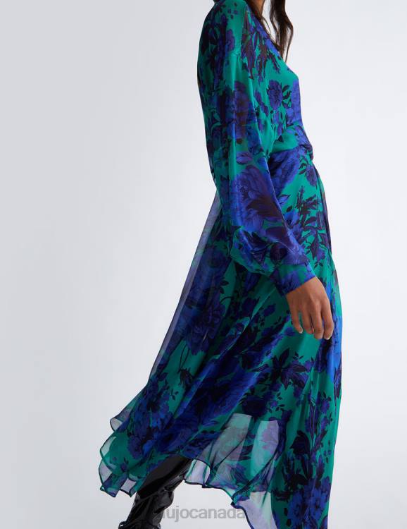Clothing Liu Jo Silk Blend Floral Dress Women F606201