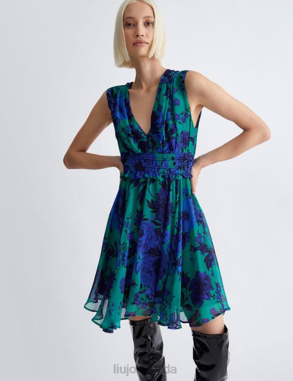Clothing Liu Jo Silk Blend Floral Dress Women F606268