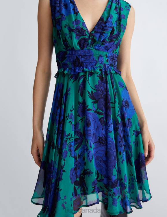 Clothing Liu Jo Silk Blend Floral Dress Women F606268
