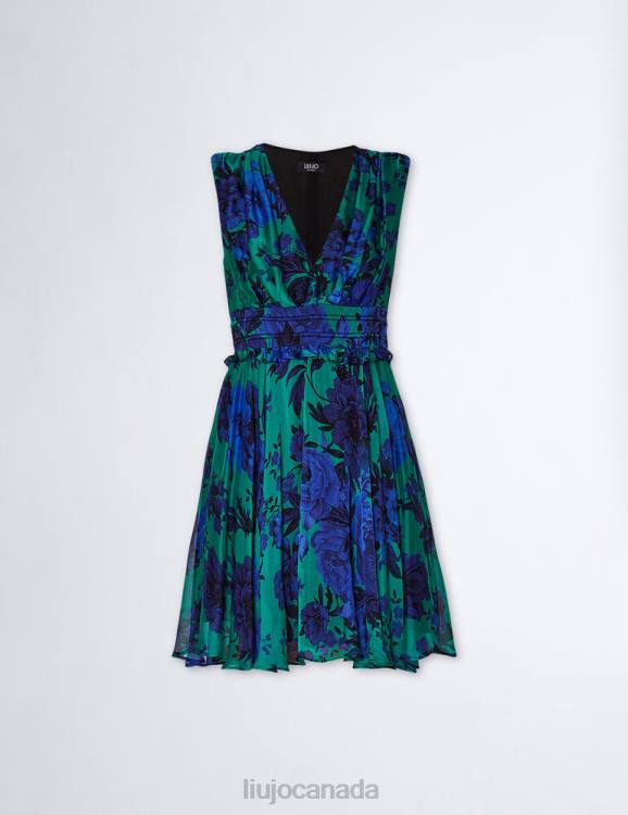 Clothing Liu Jo Silk Blend Floral Dress Women F606268