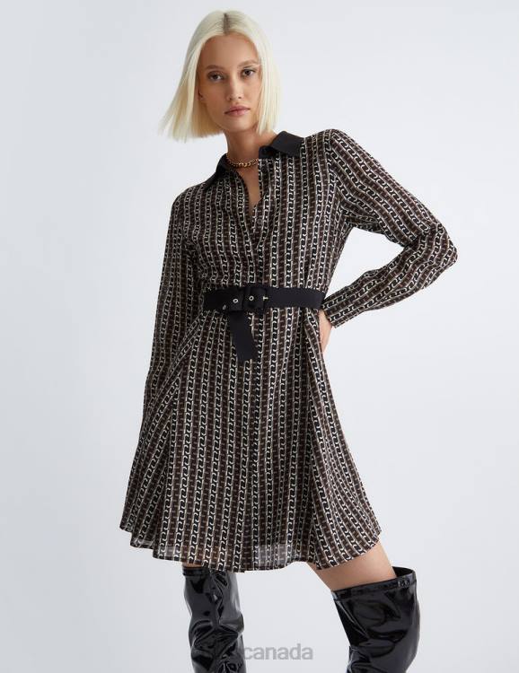 Clothing Liu Jo Silk Shirt Dress Women F606945