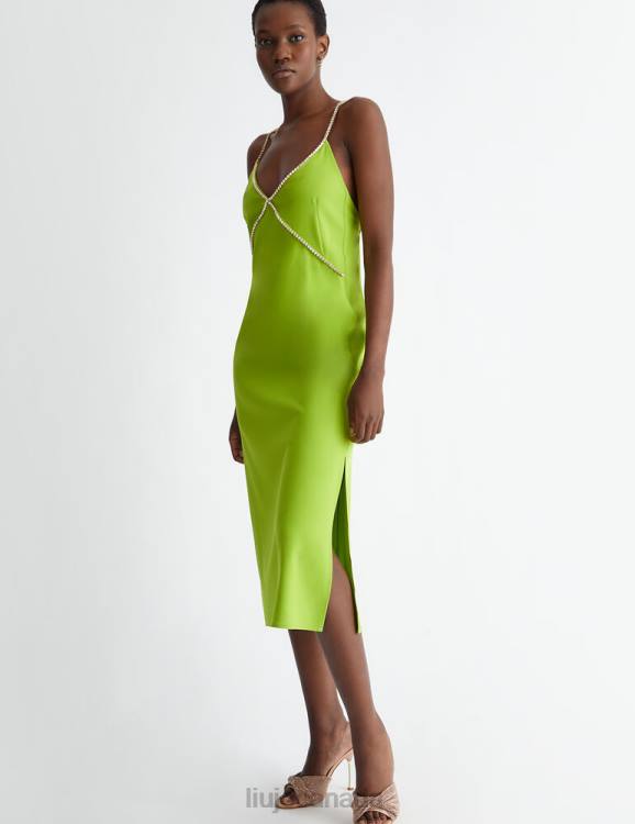 Clothing Liu Jo Smart Dress With Bejewelled Straps Women F6061137
