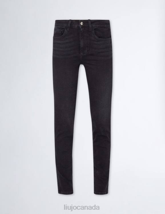 Clothing Liu Jo Black Skinny Jeans With Gemstones Women F6061345