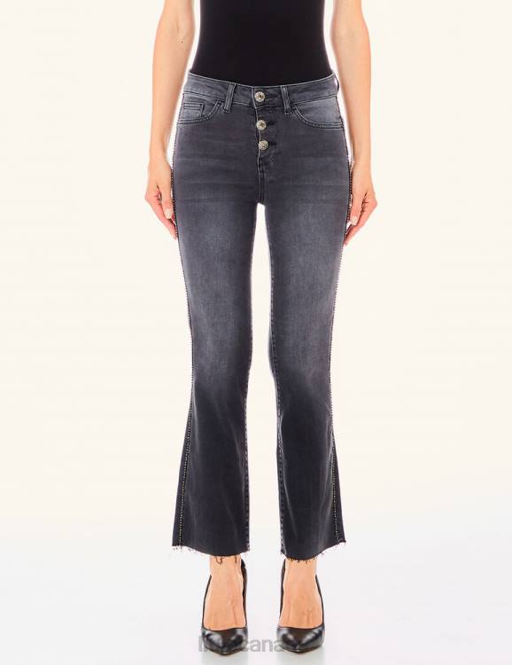 Clothing Liu Jo Bootcut Jeans With Visible Buttons Women F6062487