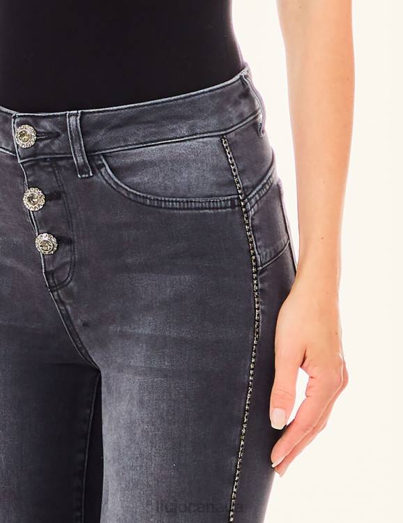 Clothing Liu Jo Bootcut Jeans With Visible Buttons Women F6062487