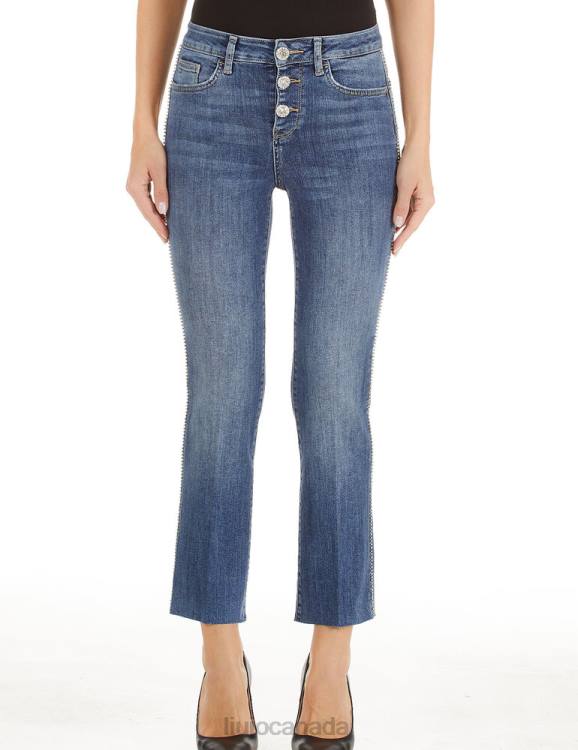 Clothing Liu Jo Bootcut Jeans With Visible Buttons Women F6062579