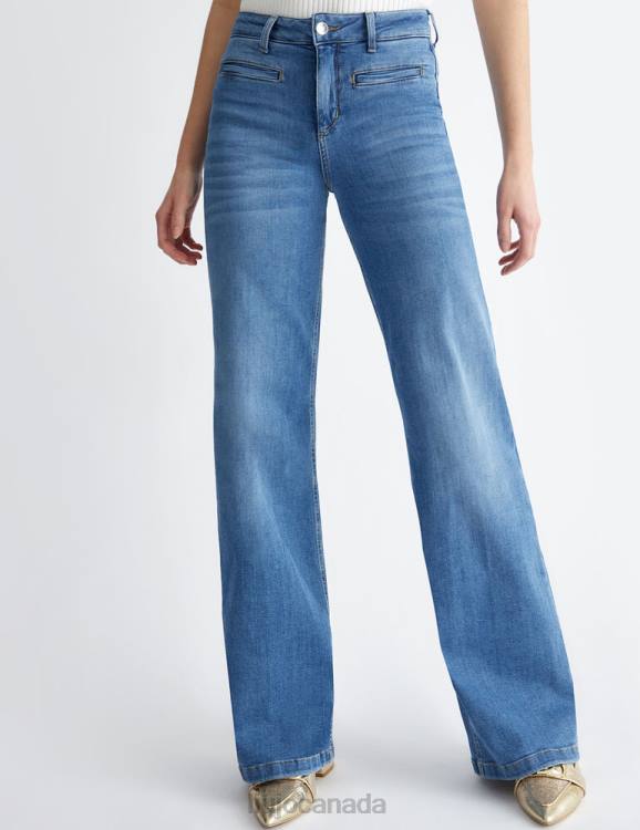 Clothing Liu Jo Bottom Up Flared Jeans Women F6061255