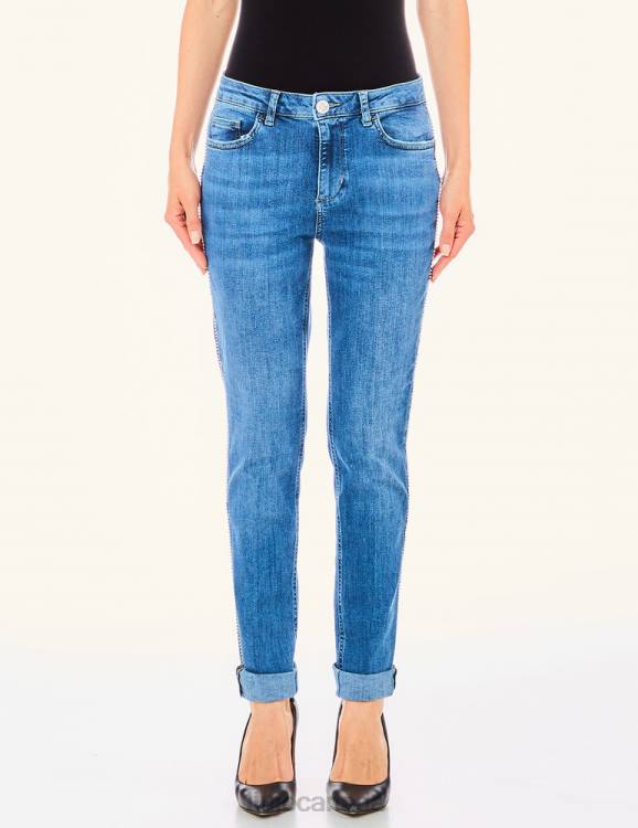 Clothing Liu Jo Bottom Up Jeans With Gemstones Women F6062840