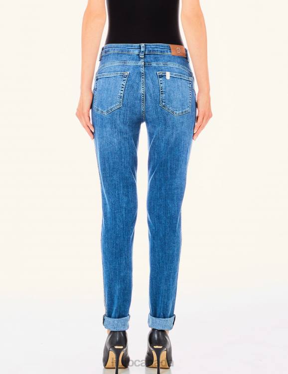 Clothing Liu Jo Bottom Up Jeans With Gemstones Women F6062840
