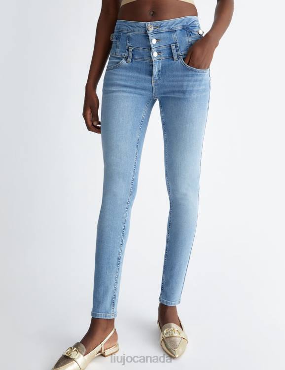 Clothing Liu Jo Bottom Up Skinny Jeans With Buttons Women F6061349