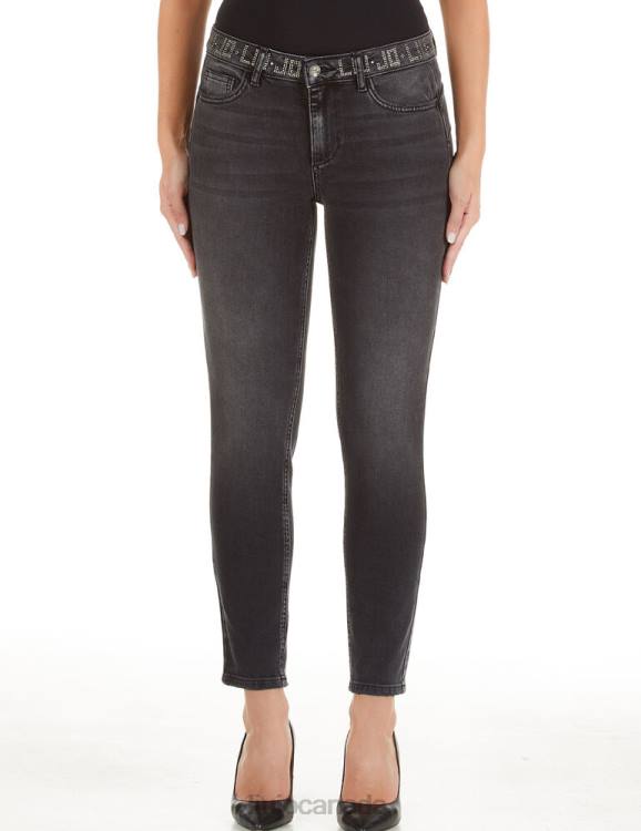 Clothing Liu Jo Bottom Up Skinny Jeans With Gemstones Women F6062486
