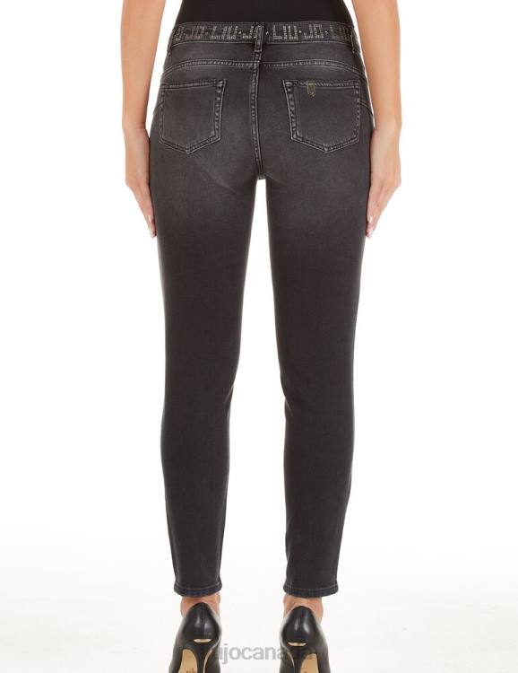 Clothing Liu Jo Bottom Up Skinny Jeans With Gemstones Women F6062486