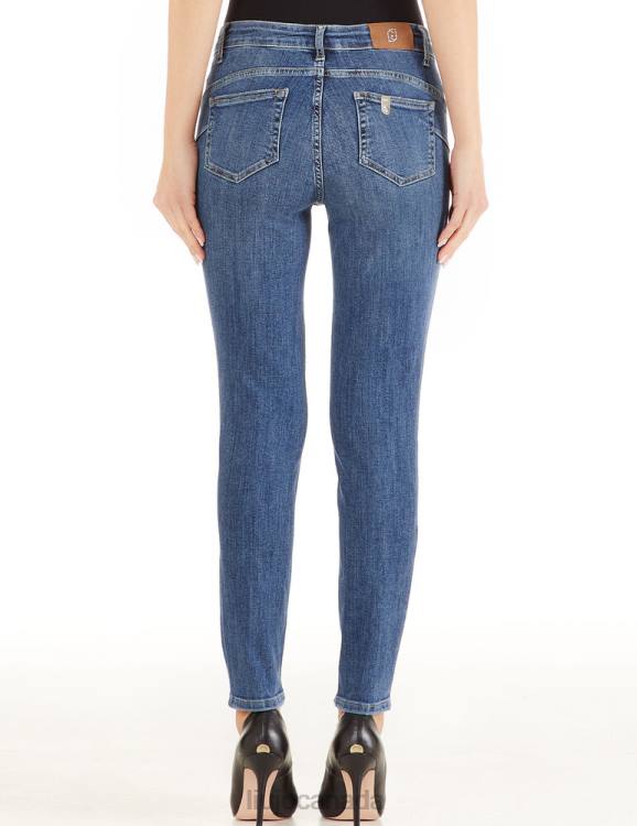 Clothing Liu Jo Bottom Up Skinny Jeans With Gemstones Women F6062782