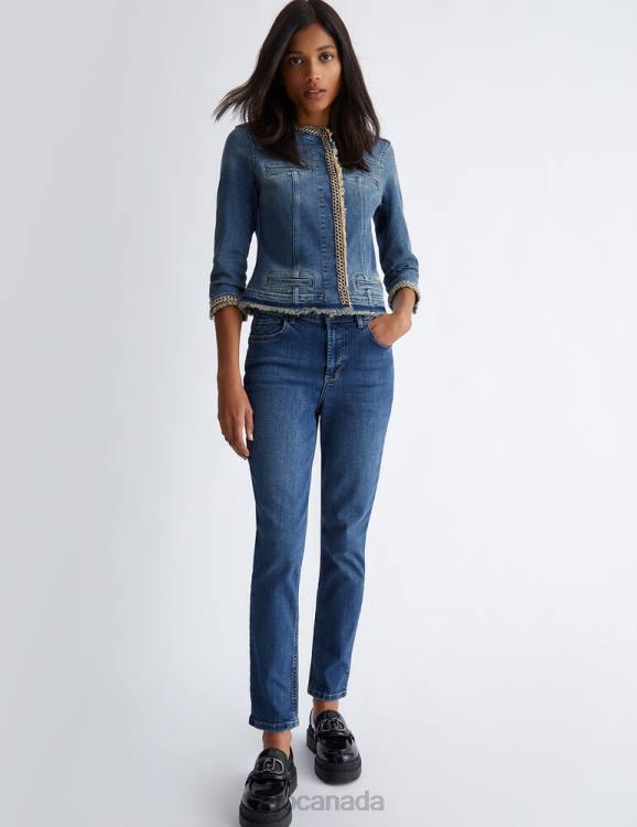 Clothing Liu Jo Bottom-Up Slim-Fit Jeans Women F6061361