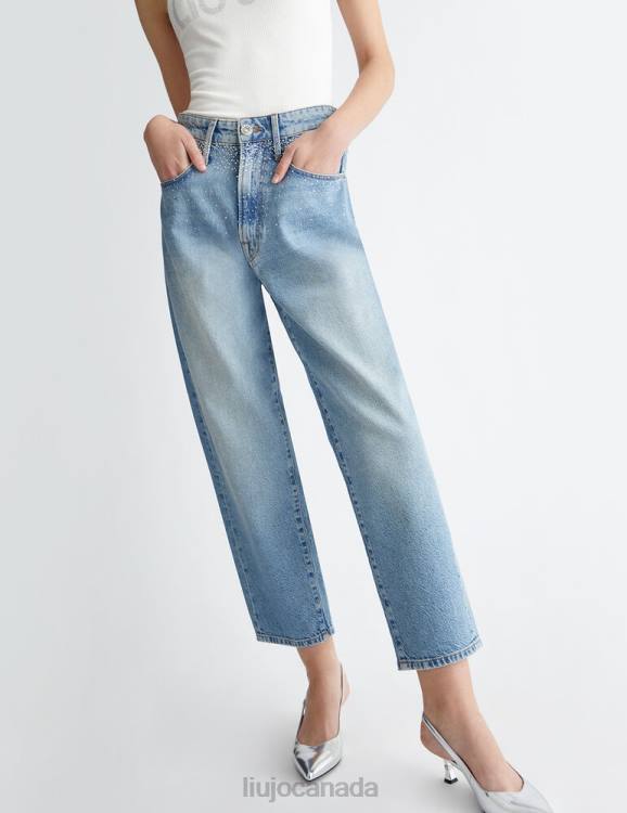 Clothing Liu Jo Boyfriend Jeans With Rhinestones Women F6061299