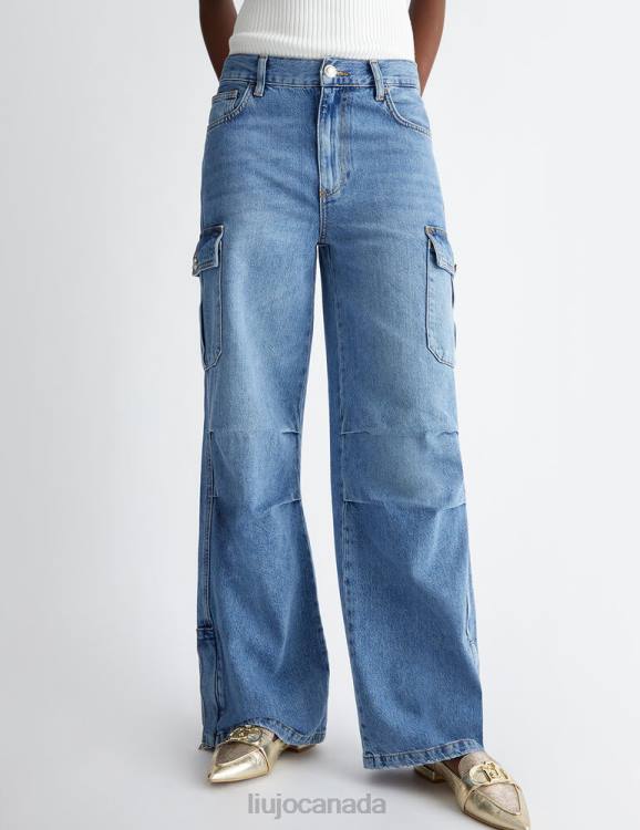 Clothing Liu Jo Flared Cargo Jeans Women F6061258