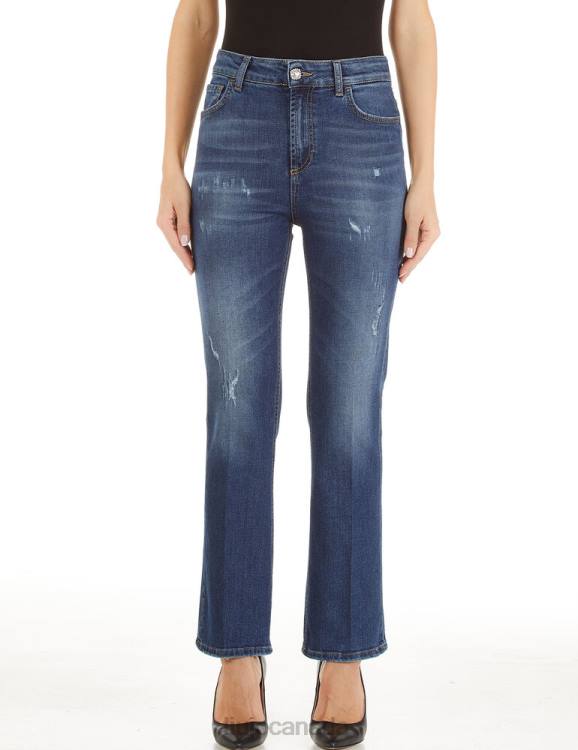 Clothing Liu Jo Flared Jeans With Gemstones Women F6062539