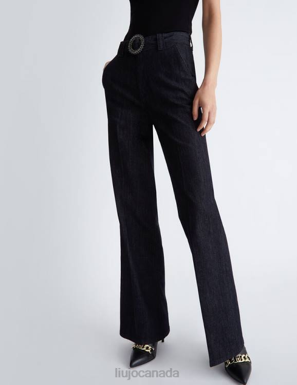 Clothing Liu Jo Flared Jeans With Jewel Belt Women F6061367