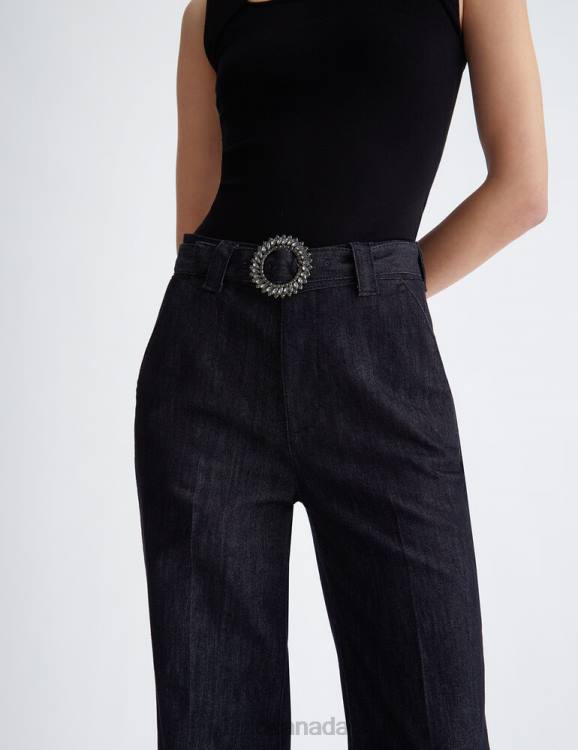 Clothing Liu Jo Flared Jeans With Jewel Belt Women F6061367