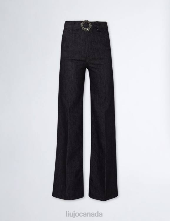 Clothing Liu Jo Flared Jeans With Jewel Belt Women F6061367