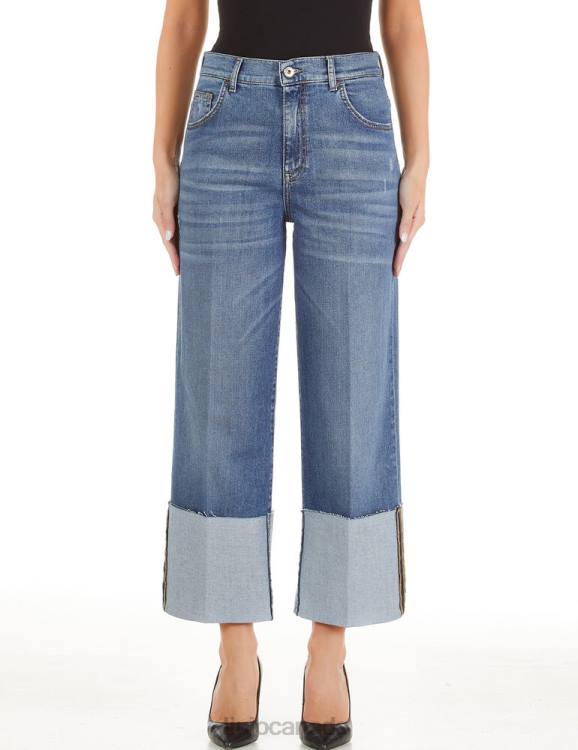 Clothing Liu Jo Flared Jeans With Maxi Turn-Up Women F6062695