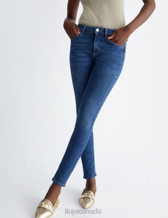 Clothing Liu Jo High-Rise Bottom Up Skinny Jeans Women F6061311