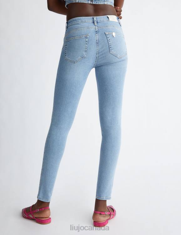 Clothing Liu Jo High-Rise Skinny Jeans With Gemstones Women F6061331