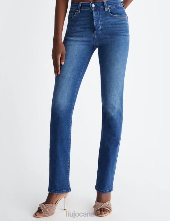 Clothing Liu Jo High-Waisted Straight-Leg Jeans Women F6061313
