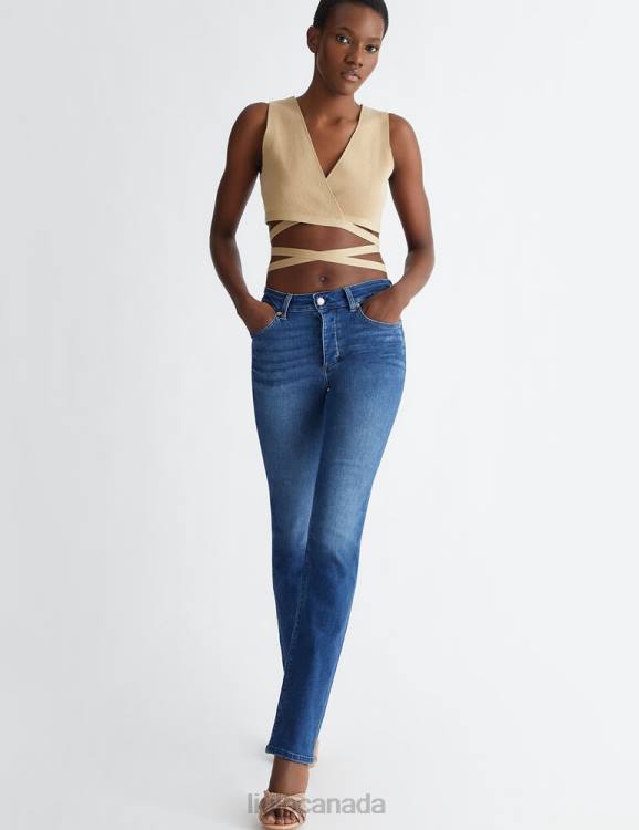 Clothing Liu Jo High-Waisted Straight-Leg Jeans Women F6061313