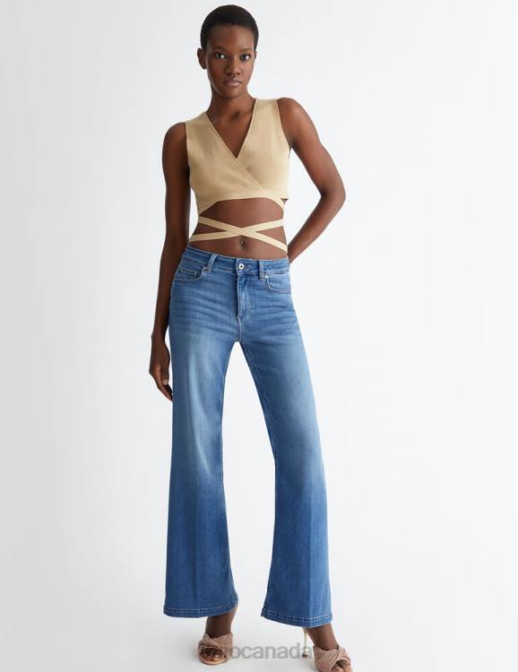 Clothing Liu Jo High-Waisted Super-Flared Jeans Women F6061257