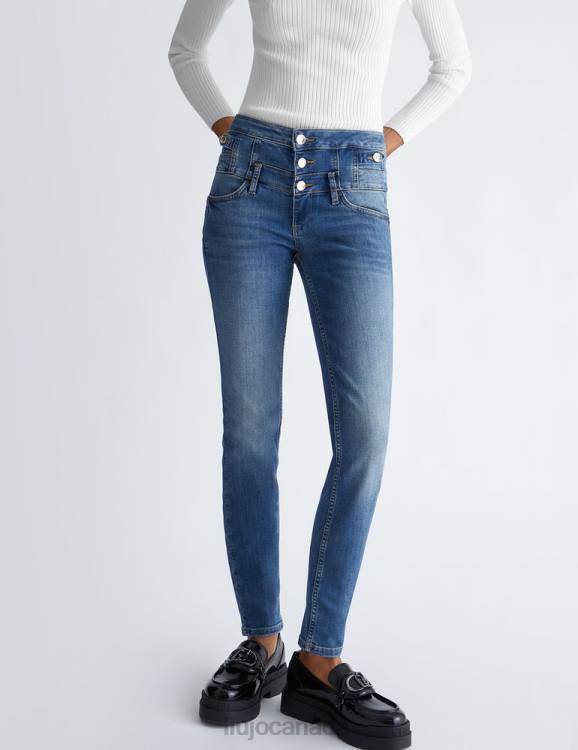 Clothing Liu Jo Skinny Jeans With Buttons Women F6061358
