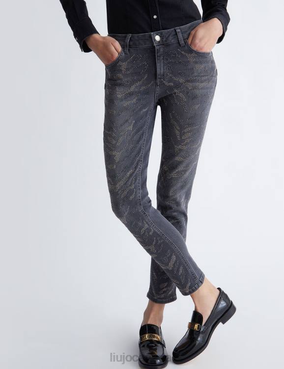 Clothing Liu Jo Skinny Jeans With Gemstones Women F6061369