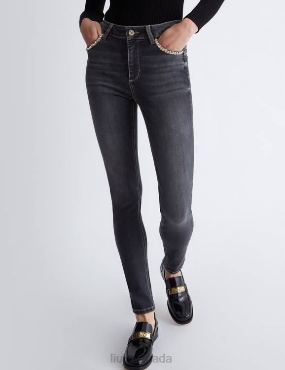 Clothing Liu Jo Skinny Jeans With Jewel Accessory Women F6061321
