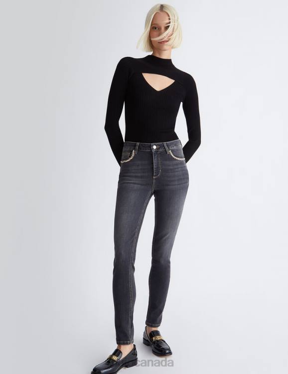 Clothing Liu Jo Skinny Jeans With Jewel Accessory Women F6061321
