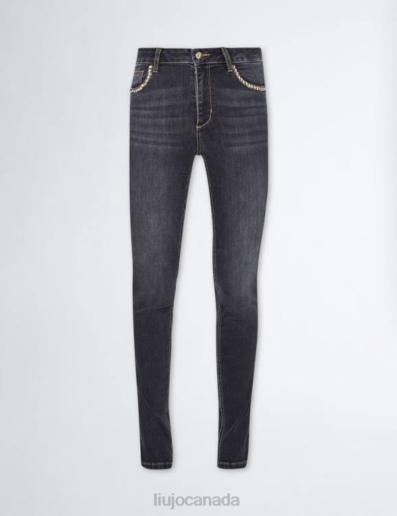 Clothing Liu Jo Skinny Jeans With Jewel Accessory Women F6061321