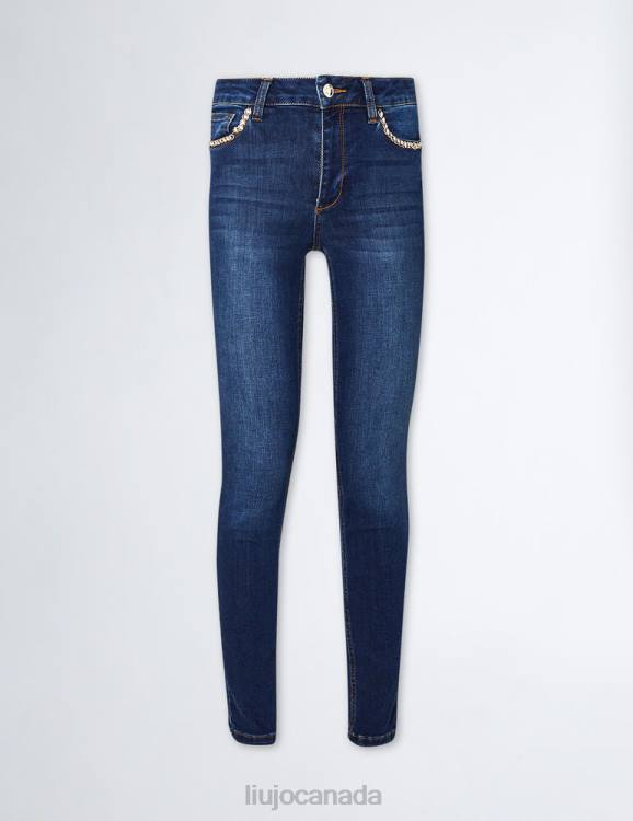 Clothing Liu Jo Skinny Jeans With Jewel Accessory Women F6061327
