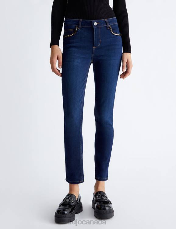 Clothing Liu Jo Skinny Jeans With Lurex Detail Women F6061374