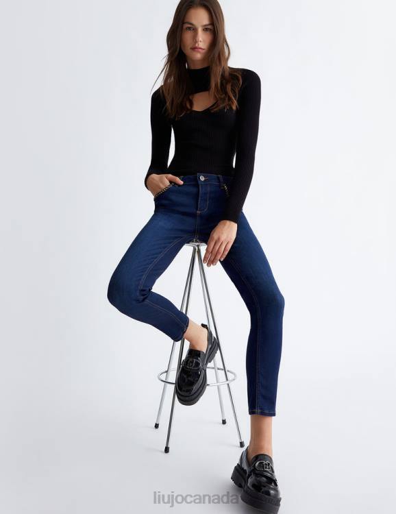 Clothing Liu Jo Skinny Jeans With Lurex Detail Women F6061374