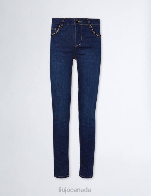 Clothing Liu Jo Skinny Jeans With Lurex Detail Women F6061374